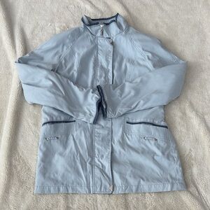 Vintage Sequence Blue Jacket – Size M | Shoulder Pads | Retro |